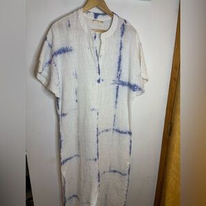 Electric & Rose Beachy Tie-Dye Gauze Kaftan Maxi Dress